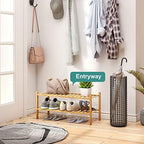 viewcare 2-Tier Bamboo Shoe Rack - Image 4