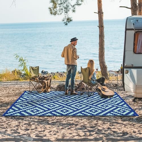 GENIMO Outdoor Rug, Waterproof Plastic Rugs - Image 3