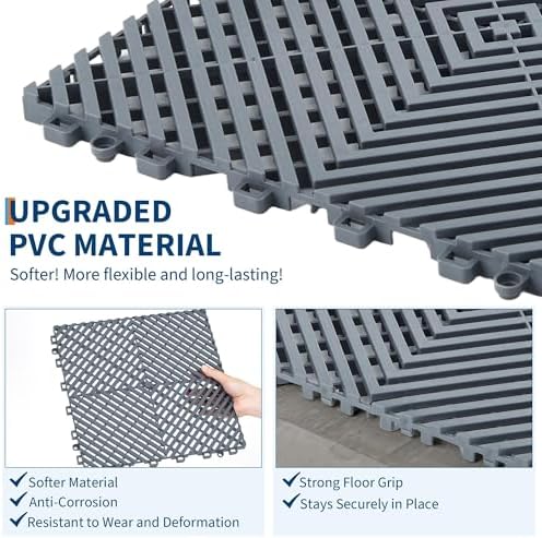 Interlocking Floor Tiles 50 Pack 12"X12" Waterproof Modular Cushion Mats - Image 3