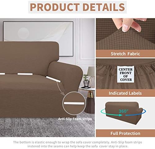 Easy-Going 100% Waterproof Couch Cover, 3 Cushion Couch Slipcover - Image 4