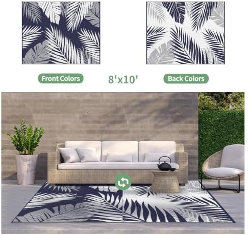 GENIMO Outdoor Rug, Waterproof Plastic Rugs - Image 2