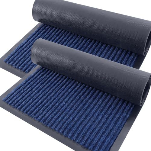 OLANLY 2-Pack Front Door Mats 59x34, Waterproof Heavy-Duty Doormats by OLANLY
