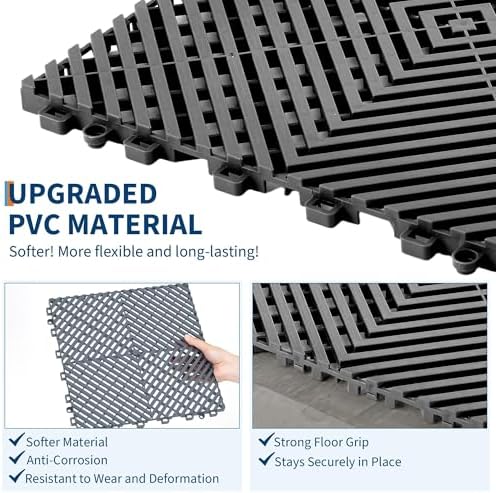 Interlocking Floor Tiles 50 Pack 12"X12" Waterproof Modular Cushion Mats - Image 3