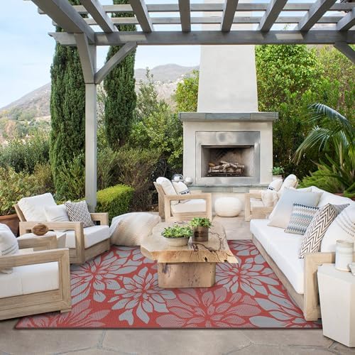 GENIMO Outdoor Rug, Waterproof Plastic Rugs - Image 4