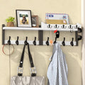 35'' White Coat Rack Wall Mount by Unknown