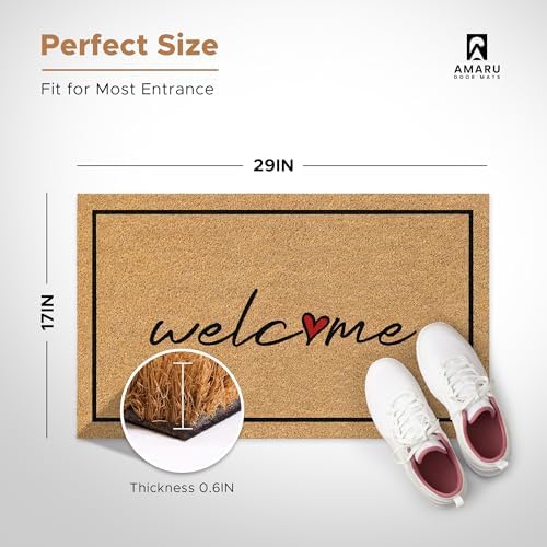 Coir Welcome Mat, 17 x 29 in - Image 2