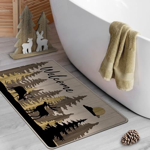 Woodland Deer Decorative Front Door Mat - Image 6