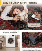 RELEANY Washable Area Rug, Round 7ft - Image 4