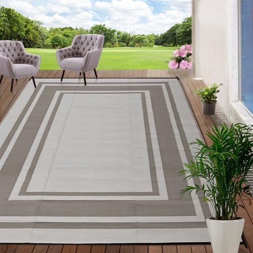 RURALITY Outdoor Rug 9x12 Feet Waterproof by RURALITY