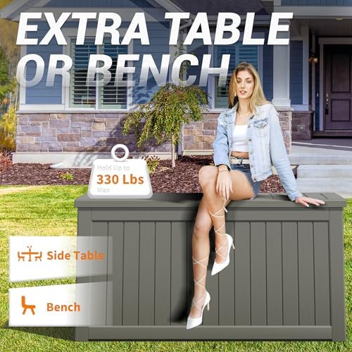 Outdoor Storage Box Waterproof, 280 Gallon Deck Box - Image 3