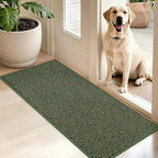 BEQHAUSE Dirt Trapper Door Mat 20" x 48", Non-Slip Washable Doormats by BEQHAUSE