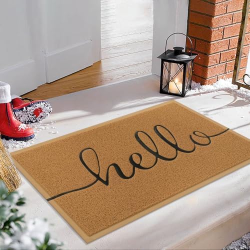 EARTHALL Funny Hello Mats Outdoor, Front Door Mat by EARTHALL