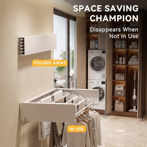 Wall Mounted Clothes Drying Rack - Image 2