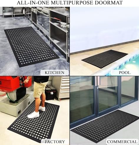 A1HC Anti Fatigue Rubber Floor Mat Non-Slip Restaurant Mat - Image 5