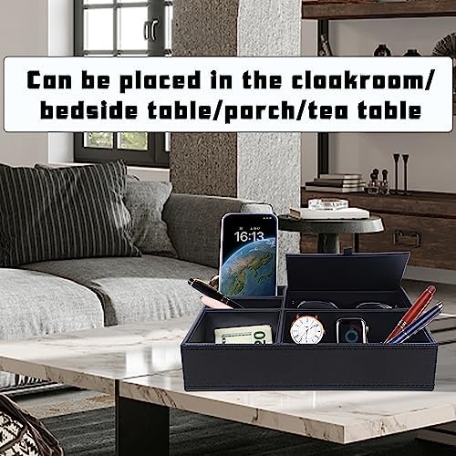 Zcaukya Men's Valet Tray, 5 Compartments - Image 5