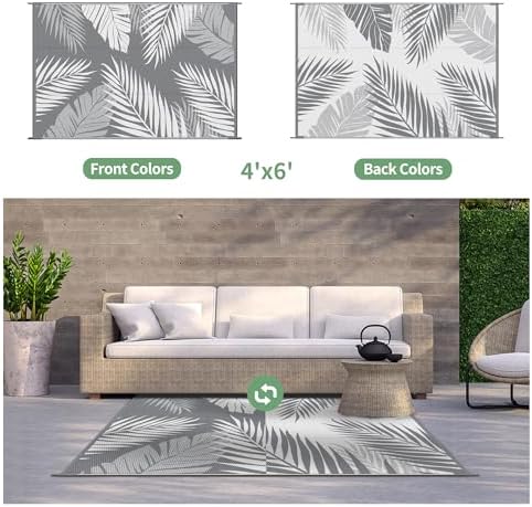 GENIMO Outdoor Rug, Waterproof Plastic Rugs - Image 2