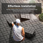 EchoDeck Interlocking Deck Tiles, 36 Pack Patio Tiles Outdoor Interlocking All - Image 2