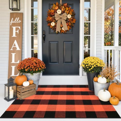 OLANLY Buffalo Plaid Rug 2' x 3' by OLANLY