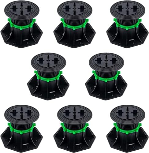 8Pack Adjustable Plastic Pedestal Paver, Floor Slate Support Floor Lift by PHLKJL