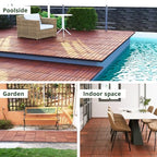 BEEFURNI Interlocking Acacia Wood Deck Tiles 12x12 - Image 2