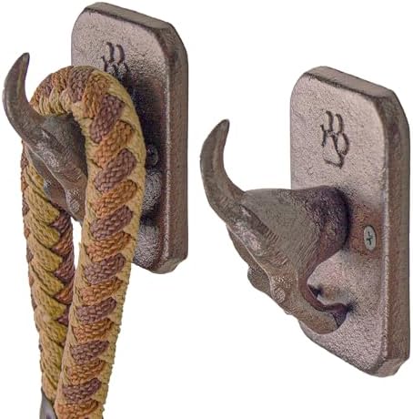 Tapeera 2 Pack Cast Iron Dog Leash Holder by TAPEERA