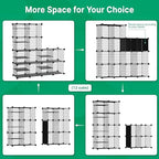 Wire Cube Storage Organizer, 12 Cubes Converted into 14 Cubes, Sturdy Metal - Image 4