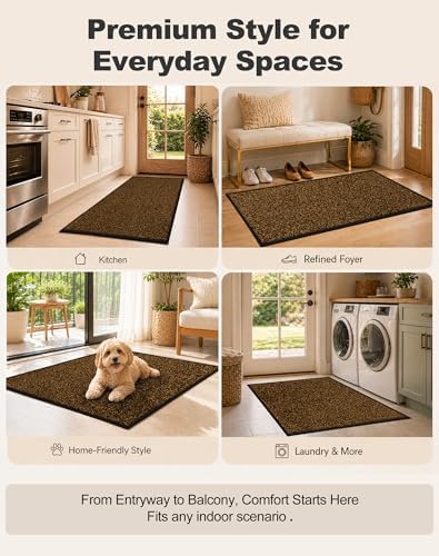 Mibao Super Absorbent Front Door Mat, Non-Slip Washable Indoor Doormats - Image 7