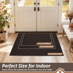 BEQHAUSE Dirt Trapper Door Mat 24" x 36" Non-Slip Washable - Image 2