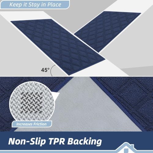 BEQHAUSE Dirt Trapper Door Mat 36" x 60" Non-Slip Washable - Image 4