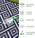 GENIMO Outdoor Rug, Waterproof Plastic Rugs - Image 5
