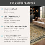 Traditional Washable 6x8 Area Rug - Image 6