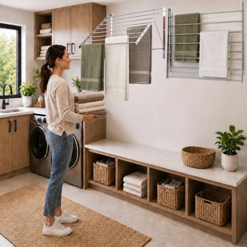 Smartsome Wall Mounted Clothes Drying Rack - Image 3