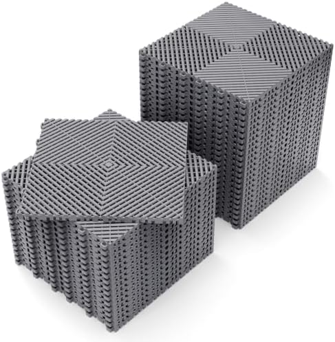 Jocoevol 40-Pcs Interlocking Tile, 15.7 x 15.7in Garage Floor Tiles by JOCOEVOL