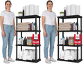 IRIS USA 4-Shelf Light Duty Plastic Storage Shelves, 200lb Capacity, Medium by IRISUSA