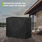 Patio High Top Dining Set Cover, Outdoor Table and Chairs Cover - Image 6