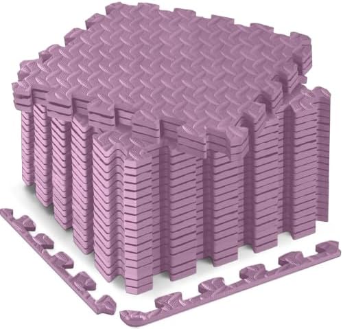 18 Pcs EVA Foam Floor Tiles, Puzzle Exercise Mat Set by Haulcove