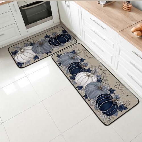 SATINIOR 3 Pcs Fall Kitchen Rugs and Mats Set - Image 2