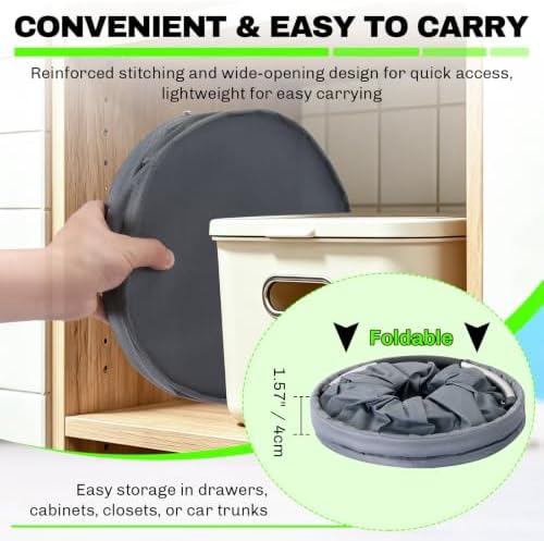 17L Cleaning Caddy with Handle Foldable 6 Pockets - Image 5