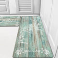 HEBE Anti Fatigue Kitchen Mat Set of 2, Cushioned Kitchen Mats by HEBE