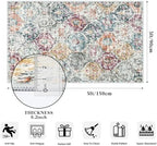 Lahome Moroccan Small Washable Area Rug, 3x5 Rug - Image 2