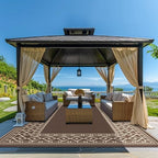 GENIMO Outdoor Rug, Waterproof Plastic Rugs 10'x20' - Image 3