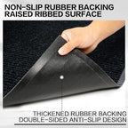 Commercial Carpet Runner, 4ft x 10ft Ribbed Hallway Runner Rug - Image 4