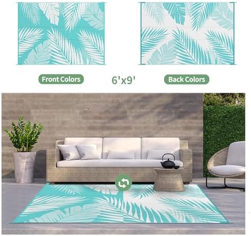 GENIMO Outdoor Rug, Waterproof Plastic Rugs - Image 2