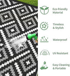 GENIMO Outdoor Rug, Waterproof Plastic Rugs - Image 5