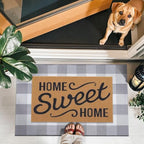 OLANLY Fall Door Mat, Buffalo Plaid Rug - Image 6