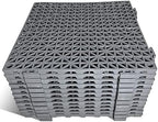 12 Pack Modular Interlocking Cushion 11.6" x 11.6" Rubber Mat Floor Tile Mats - Image 2