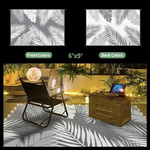 GENIMO Outdoor Rug, Waterproof Plastic Rugs - Image 2