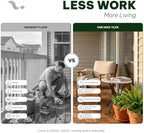 VICTORY RELAX Natural Acacia 12x12 Interlocking Wood Deck Tiles - Image 6