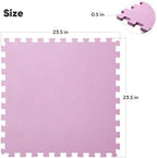 32 Pack 128 sqft Home Gym Mat, Puzzle Exercise Mat, EVA Interlocking Foam Floor - Image 2