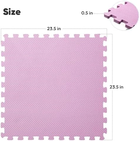 32 Pack 128 sqft Home Gym Mat, Puzzle Exercise Mat, EVA Interlocking Foam Floor - Image 2